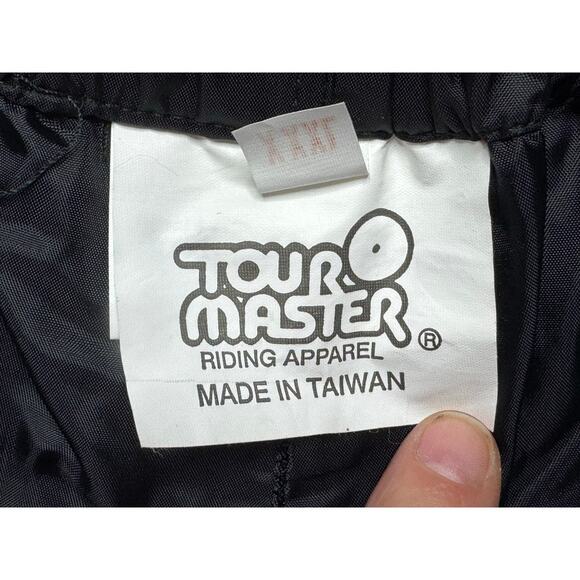 Tour Master Riding Apparel Men's Black Nylon Overall Riding Pants - Size 3XL - Picture 5 of 10